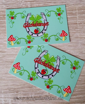 Universalkarte Glücksbringer mint 50 Stk.